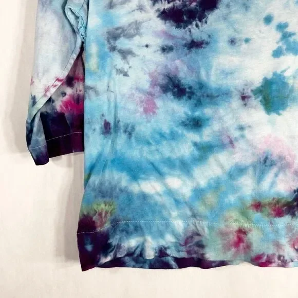 Crown‎ Ivy Small Top Garden Glow Tie Dye Handmade Blue Purple Pink Lace 1521 - Picture 9 of 12